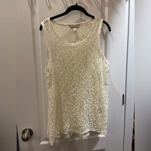 Lace polyester top size L